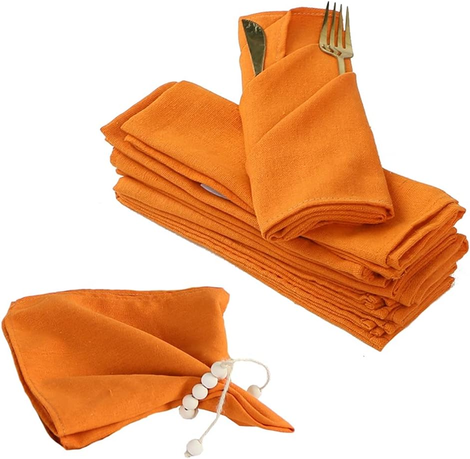 6 Pack Table Napkins, Kitchen Tea Towel, Cloth Napkin for Wedding, 18 X 12 Reusable, for Family Dinners(E)