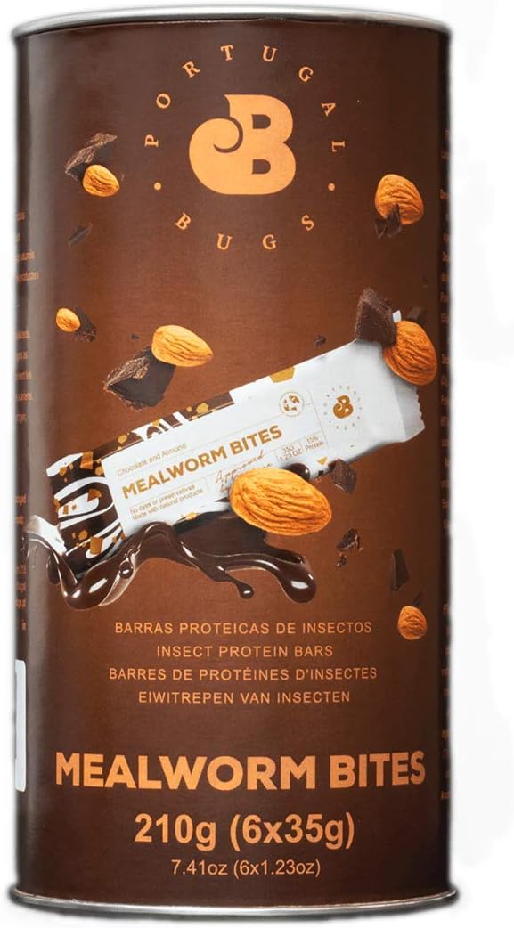 Mealworm Bites Protein Bar Made with Insect Protein Powder, (35g x 6