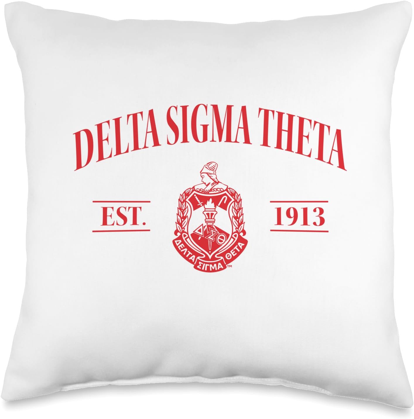 Delta Sigma Theta Sorority Paraphernalia, Delta 1913 HBCU Throw Pillow