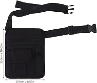 Vista 7 de Diydeg Delantal de servidor, bolsa de dinero de cintura con cinturón ajustable, soporte para lápices y soporte para cheques, bolsa de accesorios