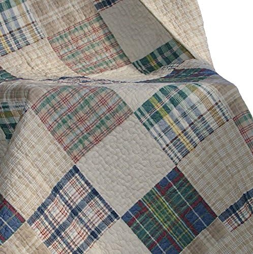 Greenland Home Oxford 100% Cotton Throw Blanket, Tan 50 x 60 in - Image 6