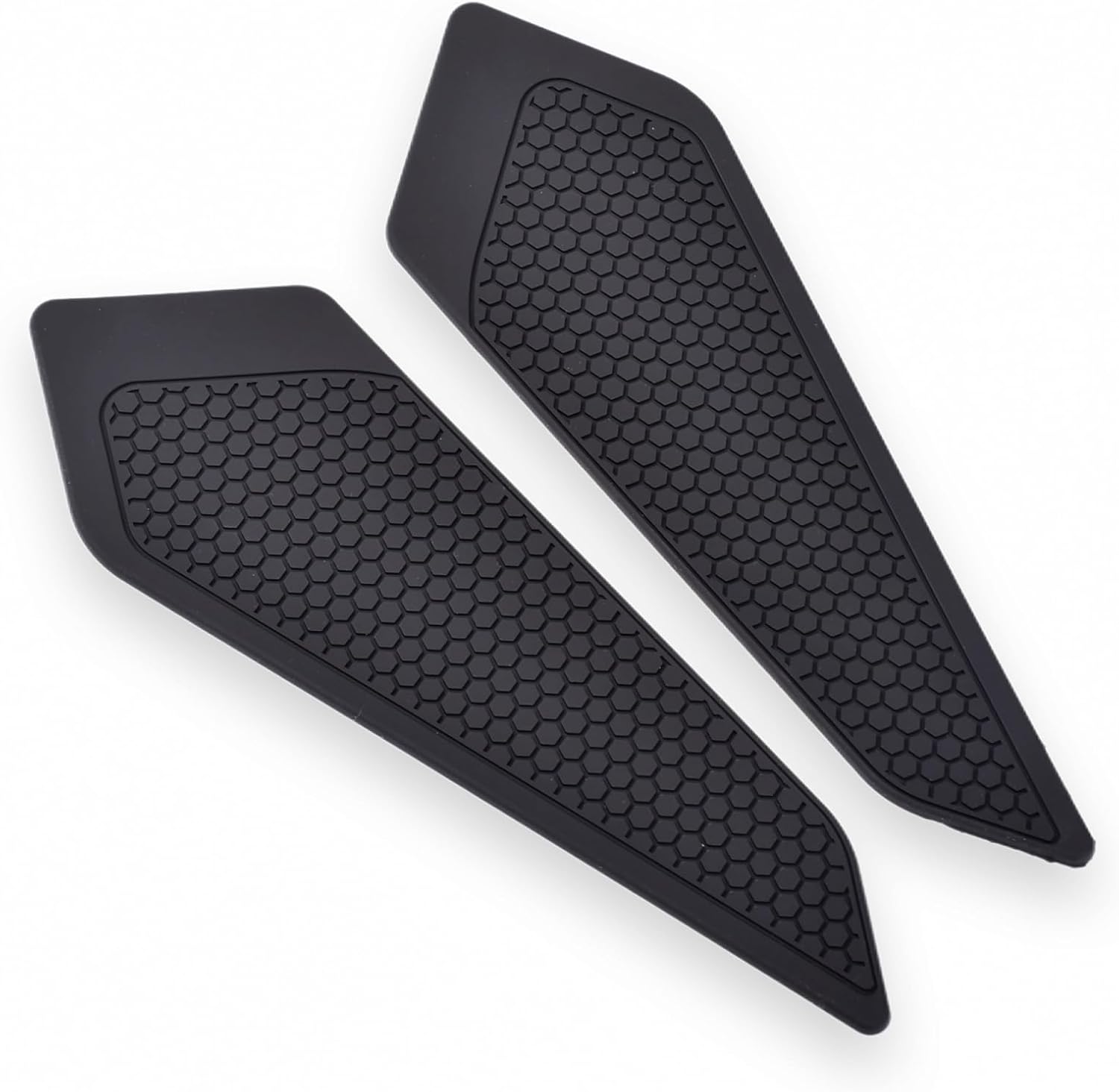 Tank Pad for Kawasaki ZX-4R/SE ZX-4RR 2024~ / ZX-25R/SE 2023~ Motorcycle Gas Tank Protector Side Fuel Tank Sticker Knee Pad Accessory Parts Anti-Slip Scratch Durable Honeycomb Design (Gray)