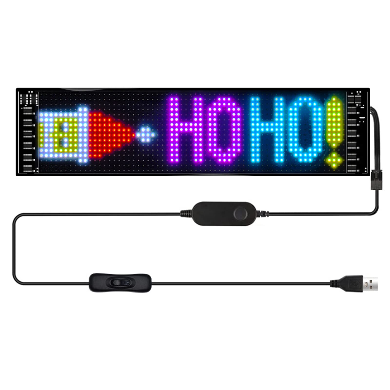 Buy LED Sign for Car Flexible Display Emoji Rear Window Animation Matrix Panel with Custom Text
