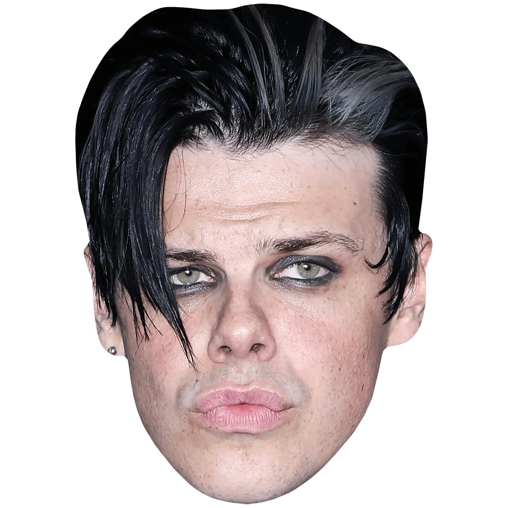 Yungblud (Serious) Celebrity Mask, Flat Card Face, Fancy Dress Mask