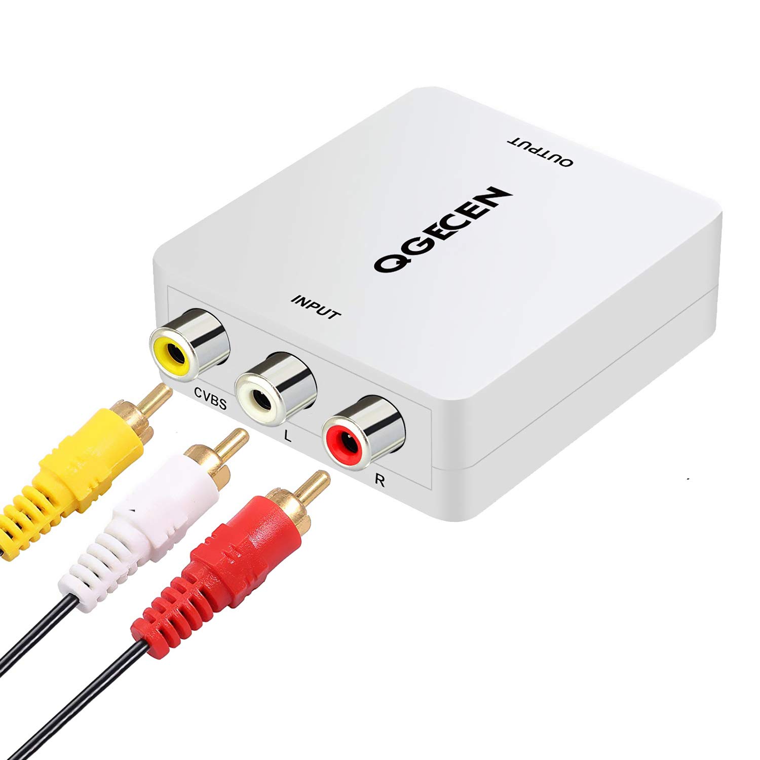 Buy RCA to HDMI Converter, AV to HDMI Converter Adapter, QGECEN Mini