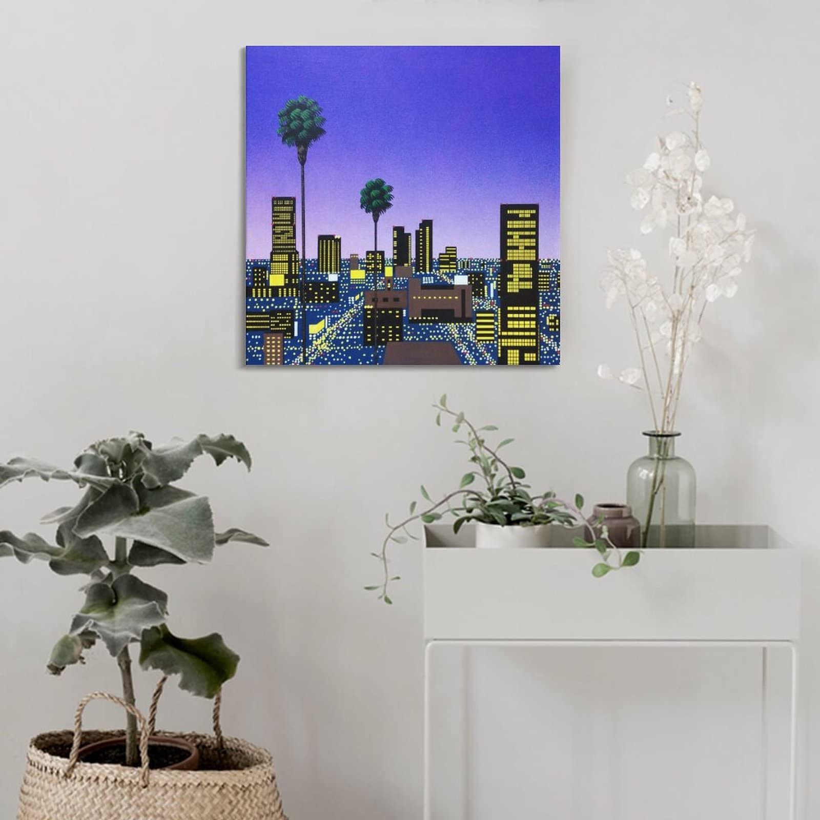 Amazon.co.jp: Hiroshi Nagai永井博画家の作品（都会の夜景 No.7
