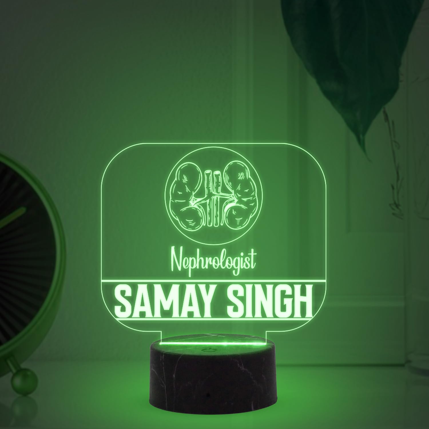 Gift Me Bazar 3D Illusion Personalized LED Name Plate for Office Desk Table Lamp | Birthday Gift for Doctor | Gift for Medical Aspirant | Automatic Color Changing Light (Nephrologist)-image-43