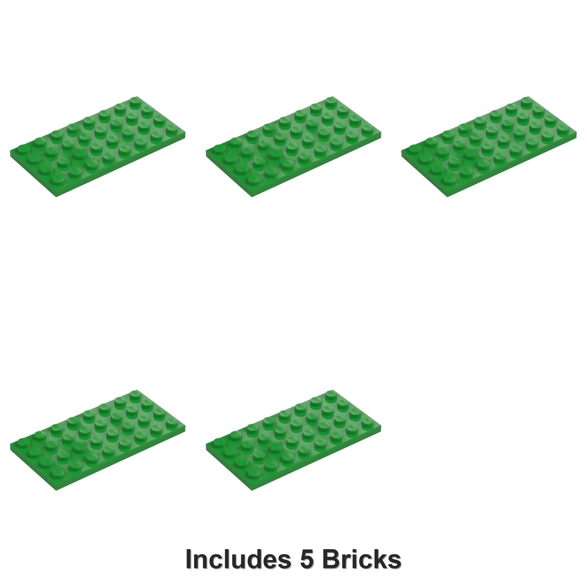LEGO Plate Building Base 4 x 8, Part 3035 (Bright Green, 5, Bricks) - Image 2