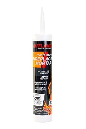 Rutland cartucho de mortero para chimenea, de 10,3 oz. y color gris