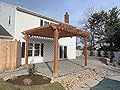 Pergola Depot Big Kahuna 16x16 Cedar Pergola Kit with 10' Posts and End Shape D