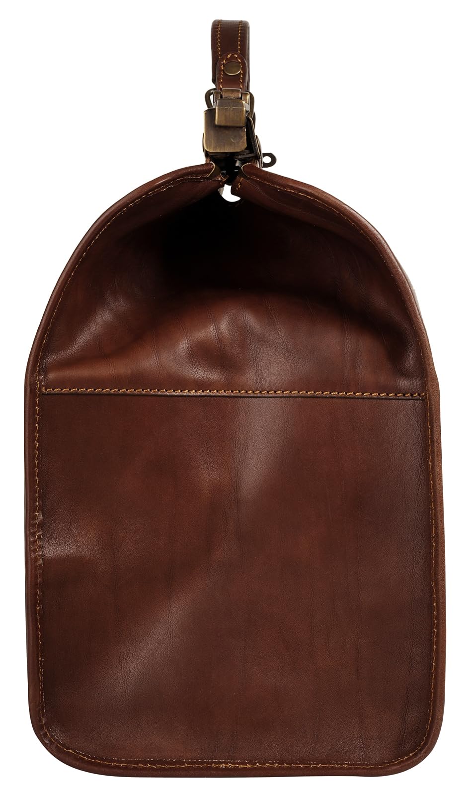 piké Doktortasche/Reisetasche LOMBARDIA MEDIUM Echt Leder Damen Made in Italy | Nostalgische Arzttasche | Vintage Weekender mit Maulbügel