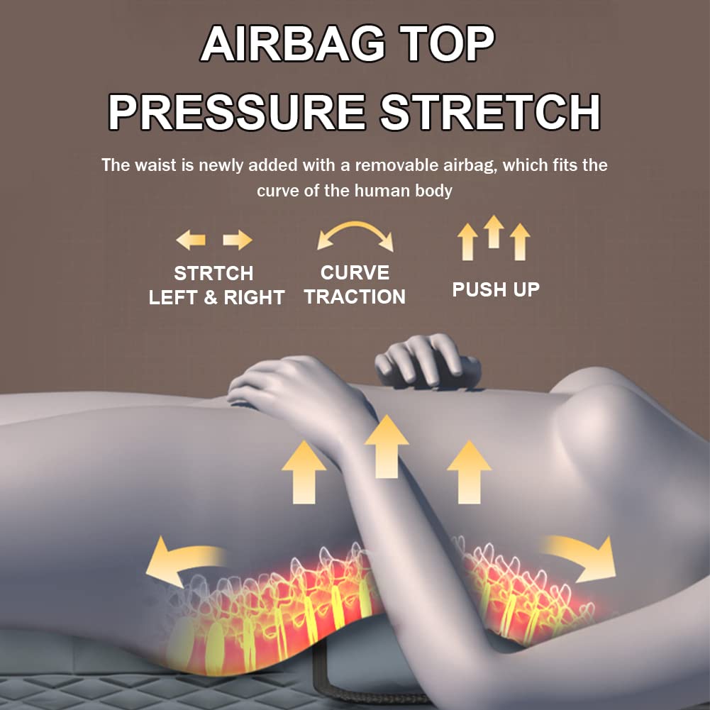 Colchoneta de masaje eléctrica de cuerpo completo Cojín de calefacción plegable de 9 modos con 10 motores vibratorios Shiatsu, para aliviar el dolor de piernas Lumbar en el cuello trasero