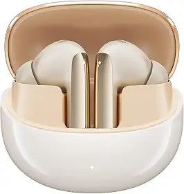 Fones de Ouvido QCY MeloBuds Pro, Fone Bluetooth com Cancelamento de Ruído Ativo, Certificação Hi-Res, 34 Horas De Reprodução, Dourado
