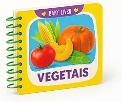 Livro Minhas Primeiras Palavras Mini livros Didatico Criancas Vegetais Presente para Crianças Meninas e Meninos