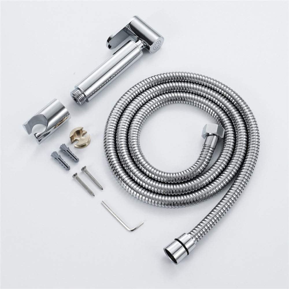 Rociador De Grifo Kit De Rociador De Inodoro De Mano A Presión Completa Y A Prueba De Fugas,Rociador De Pañales De Tela De Mano for Inodoro,Rociador De Baño Fácil De Instalar con Control De Presión