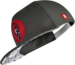 Nebelkind Snapback Cap Men Women Samurai Grey One Size Adjustable Baseball Cap Unisex Baseball Cap Streetwear Style Baseball Cap with Straight Peak