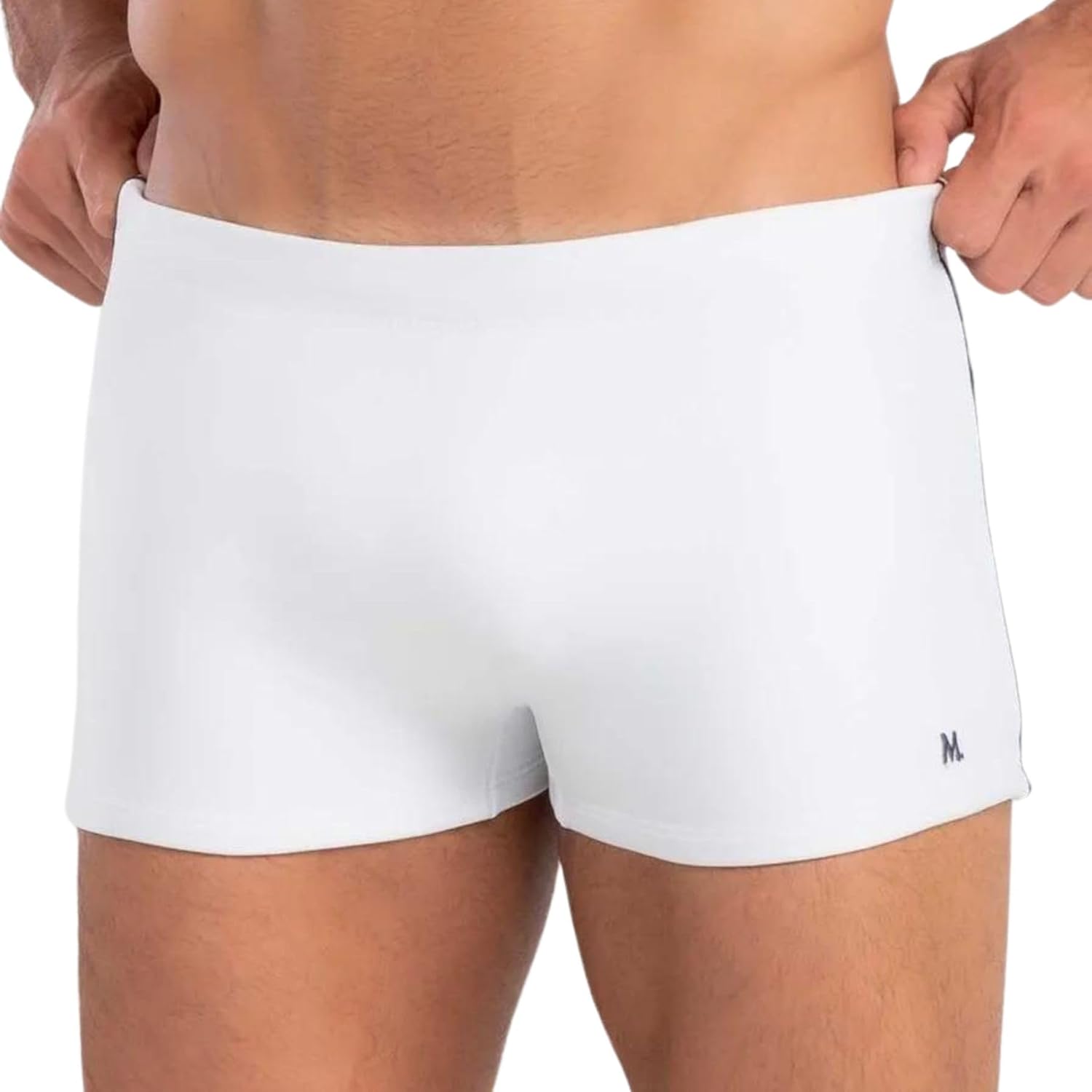 Sunga Boxer Mash Masculina Cordão Ajustável Natação Praia UV 50+ Lisa