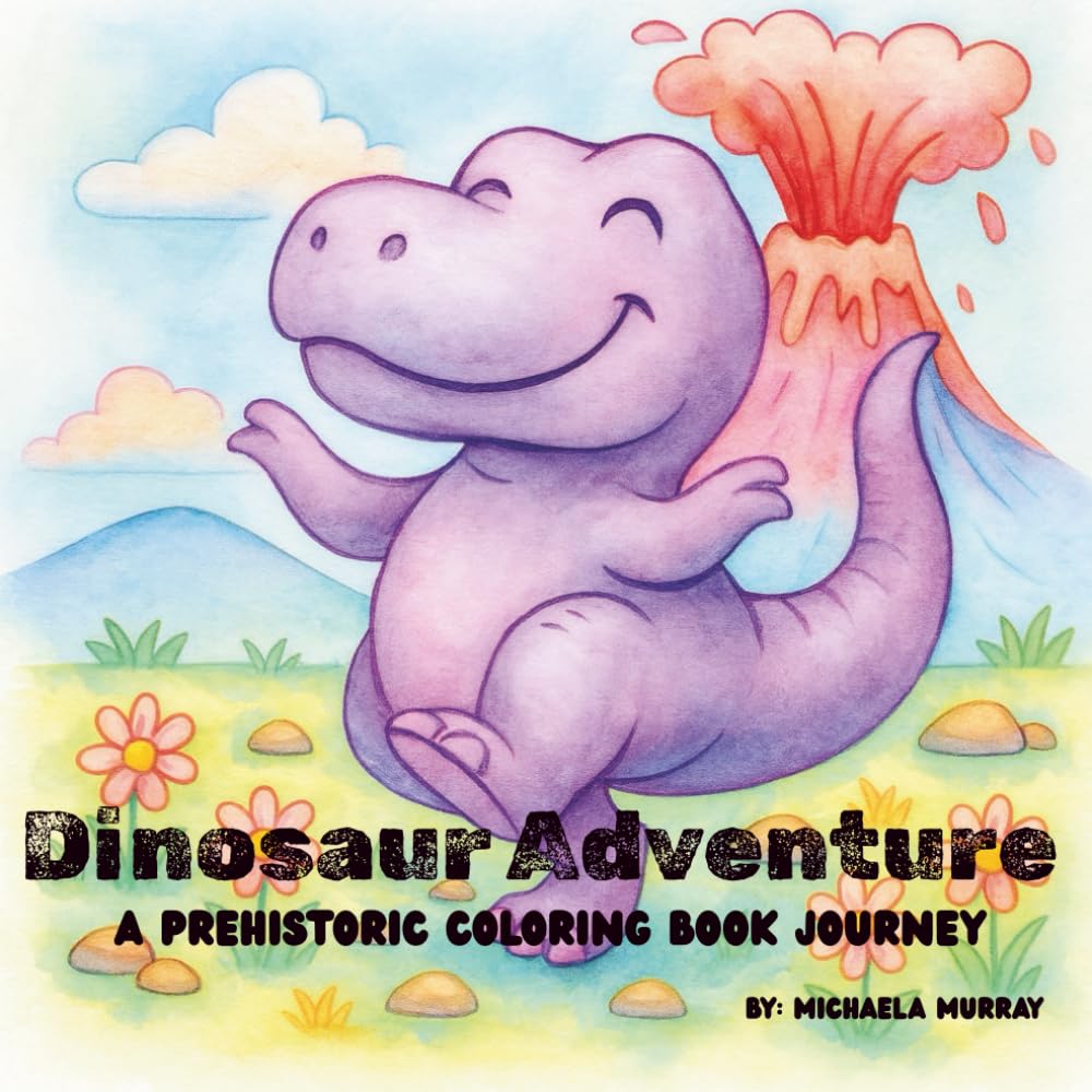 Dinosaur Adventure: A Prehistoric Coloring Book Journey (Cuddle & Color Collection)