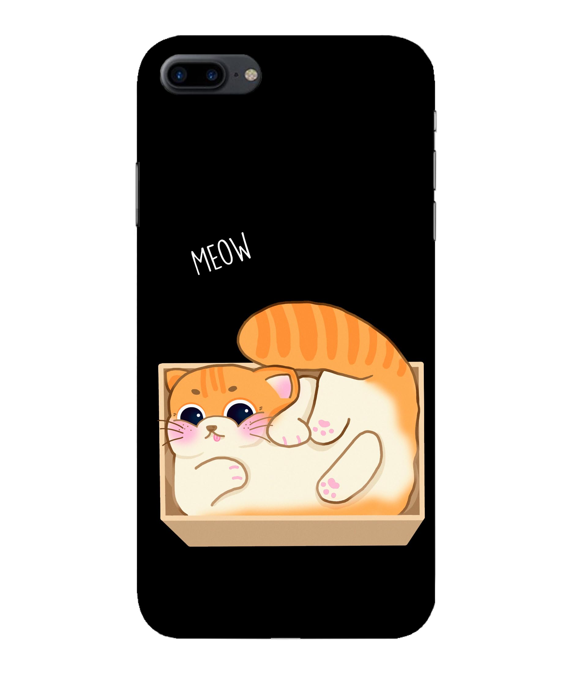 TrishArt Premium ''''Cat'' Printed Hard Mobile Back Cover & Case for iPhone 8 Plus/iPhone 8+, Designer | Protective & Premium Cover & Case