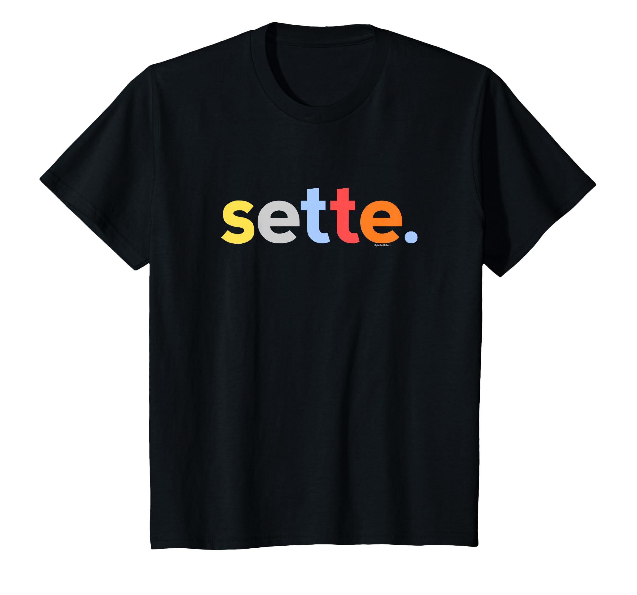 Kids 7th Birthday Shirt Boy 7 Seven Sette | Italian Compleanno T-Shirt