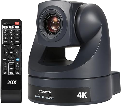 HDMI PTZ Camera 10x Optical Zoom Video Conference Webcam for Meeting Live Streaming and Church Skype,Teams Video Calls Works with