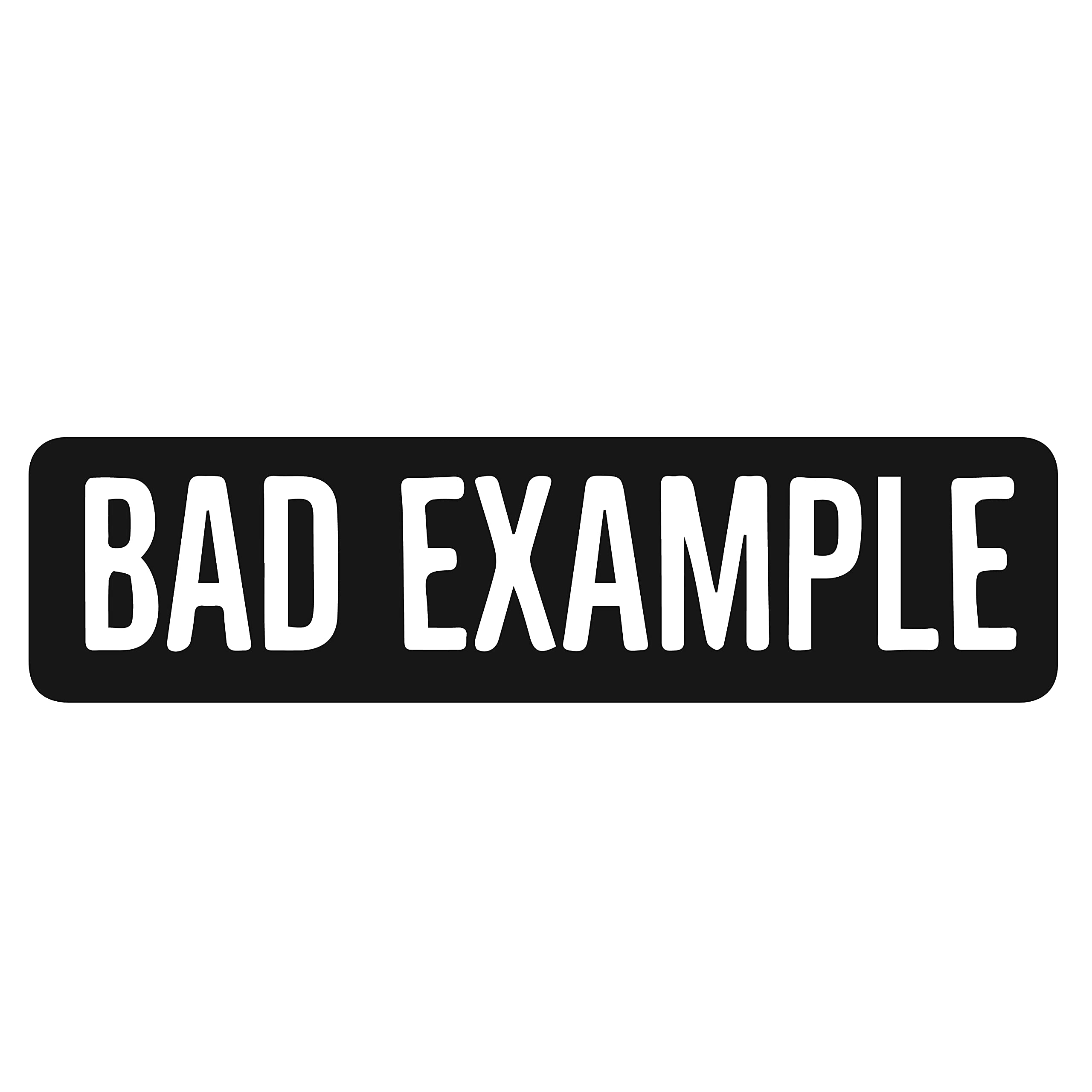 VVWV Helmet Stickers for Bike Riders Helmet Modified Graphics Bad Example Sticker L x H 11.00 x 3.00 Cm (Pack of 2)-image-16