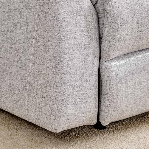 Image of Home Centre | Artise Fabric 1-Seater Electric Recliner | Recliner Sofa for Living Room | Solid Wood | Grey | 2 Year Warranty