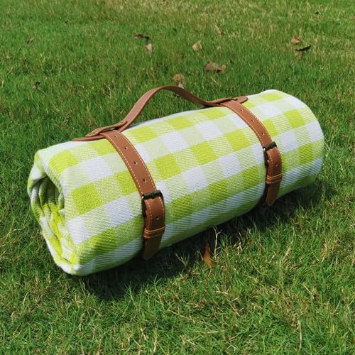 Campsuper Manta de piquenique extra grande de 79 x 79 polegadas, manta de praia impermeável e dobrável, manta de 3 camadas para exteriores para 6 a 8 adultos, para campismo, parque, praia, relva