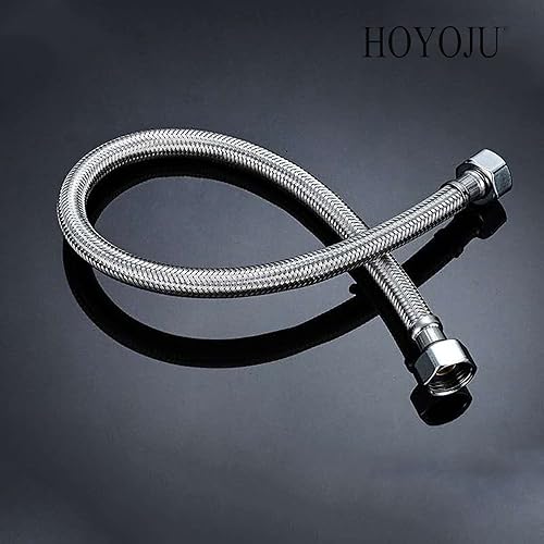 Miniatura 5 de Líneas de suministro de agua de acero inoxidable SUS304 trenzadas para inodoro, conectores de tubos de grifo de baño, tuerca de latón IPS de 12