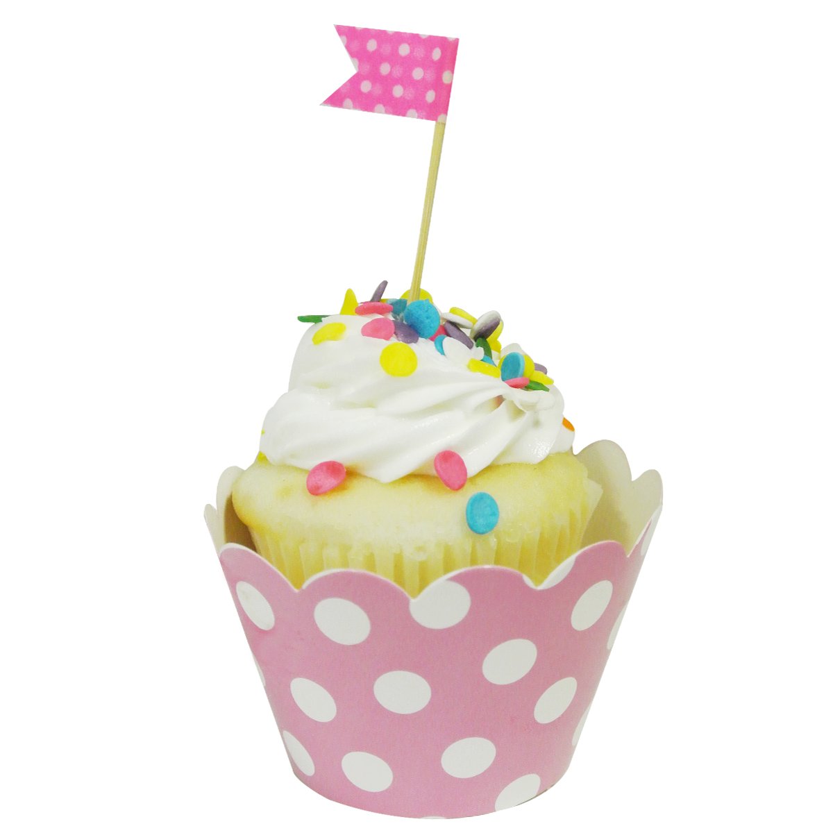 Wrapables Cupcake-Förmchen in Standardgröße (20 Stück), Rosa