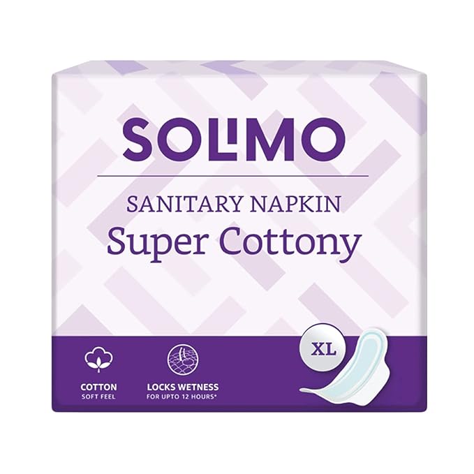 Amazon Brand – Solimo Super Cottony XL, 40s x 1 (Pack of 40 Napkins) at Rs. 109