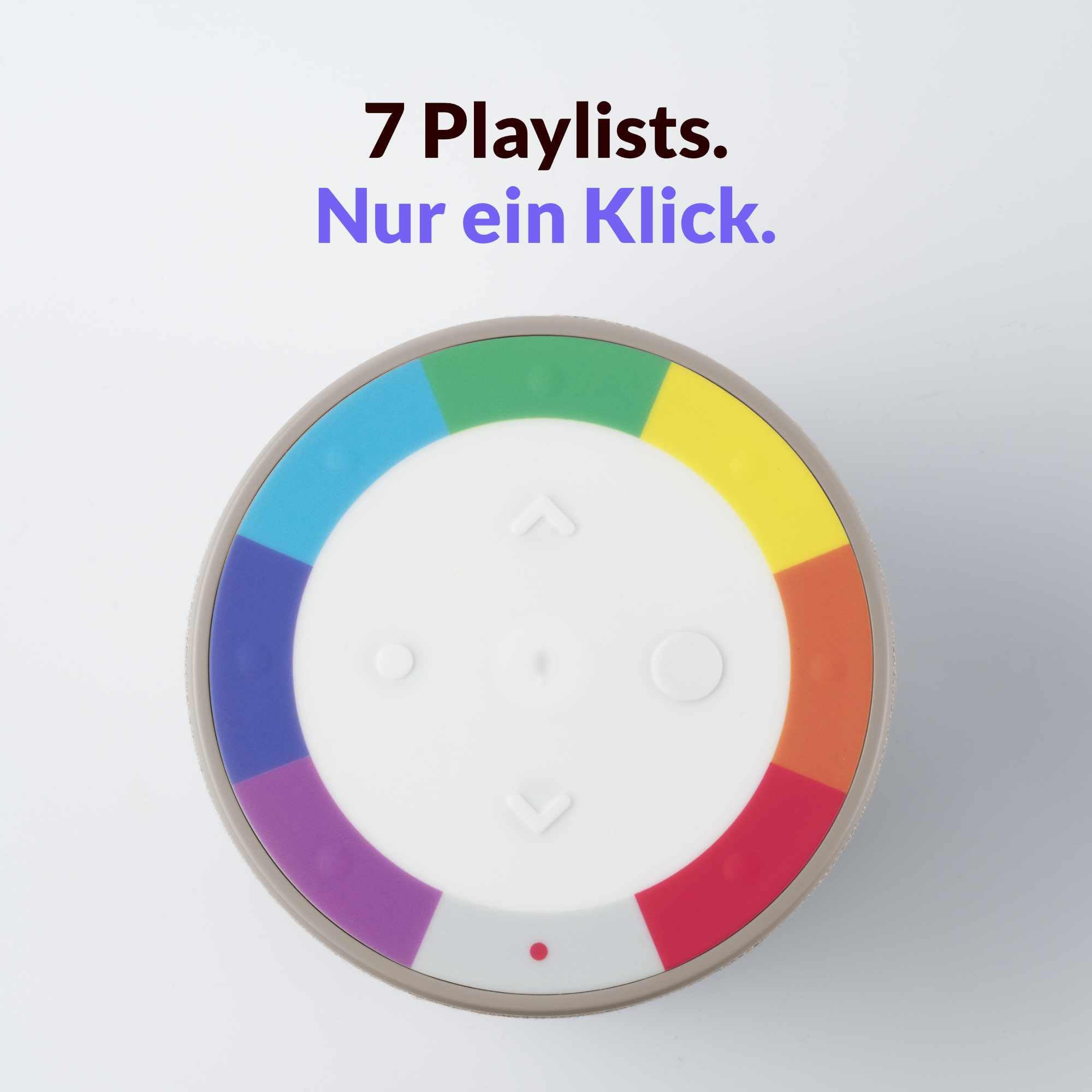 wobie Box Musikbox – Interaktive Hörspielbox & Musikplayer mit Direktzugriff auf Spotify – Bildschirmfreie kabellose Audiobox mit WLAN, Bluetooth & Kopfhöreranschluss – Hörspiele, Musik & Podcasts