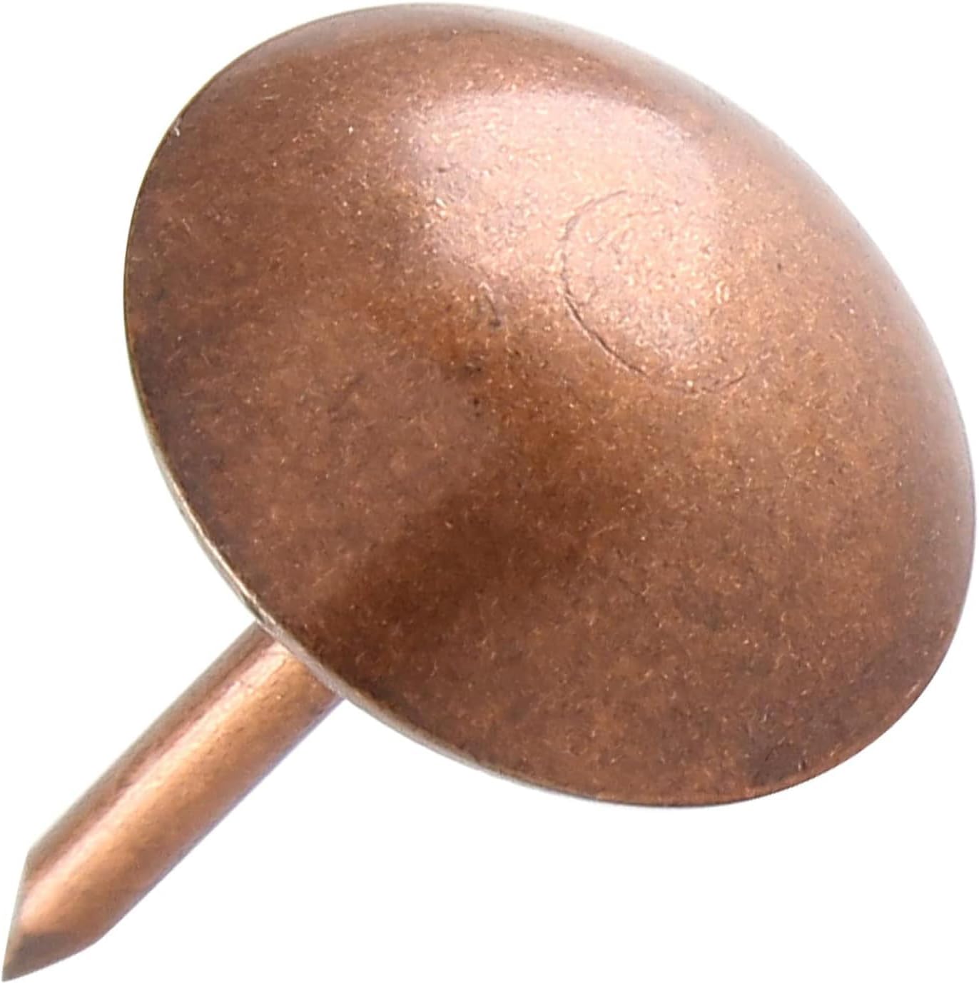 30mm Red Copper Antique Upholstery Nails, Round Large-Headed Nail, Furniture Tacks for Furniture Cork Board Wooden Furniture Decorative DIY Projects 20Pcs (Red Copper, 1-3/16")