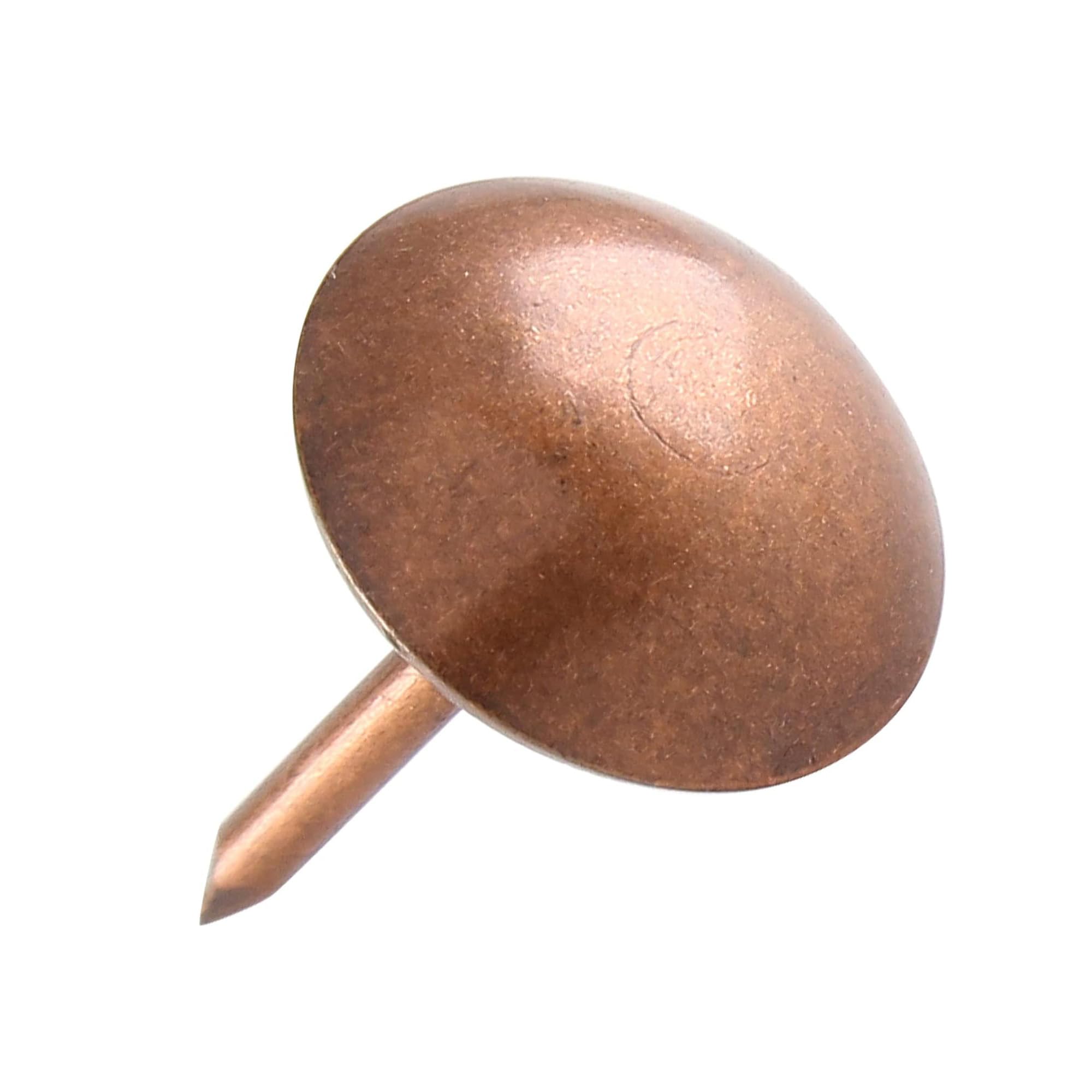 30mm Red Copper Antique Upholstery Nails, Round Large-Headed Nail, Furniture Tacks for Furniture Cork Board Wooden Furniture Decorative DIY Projects 20Pcs (Red Copper, 1-3/16