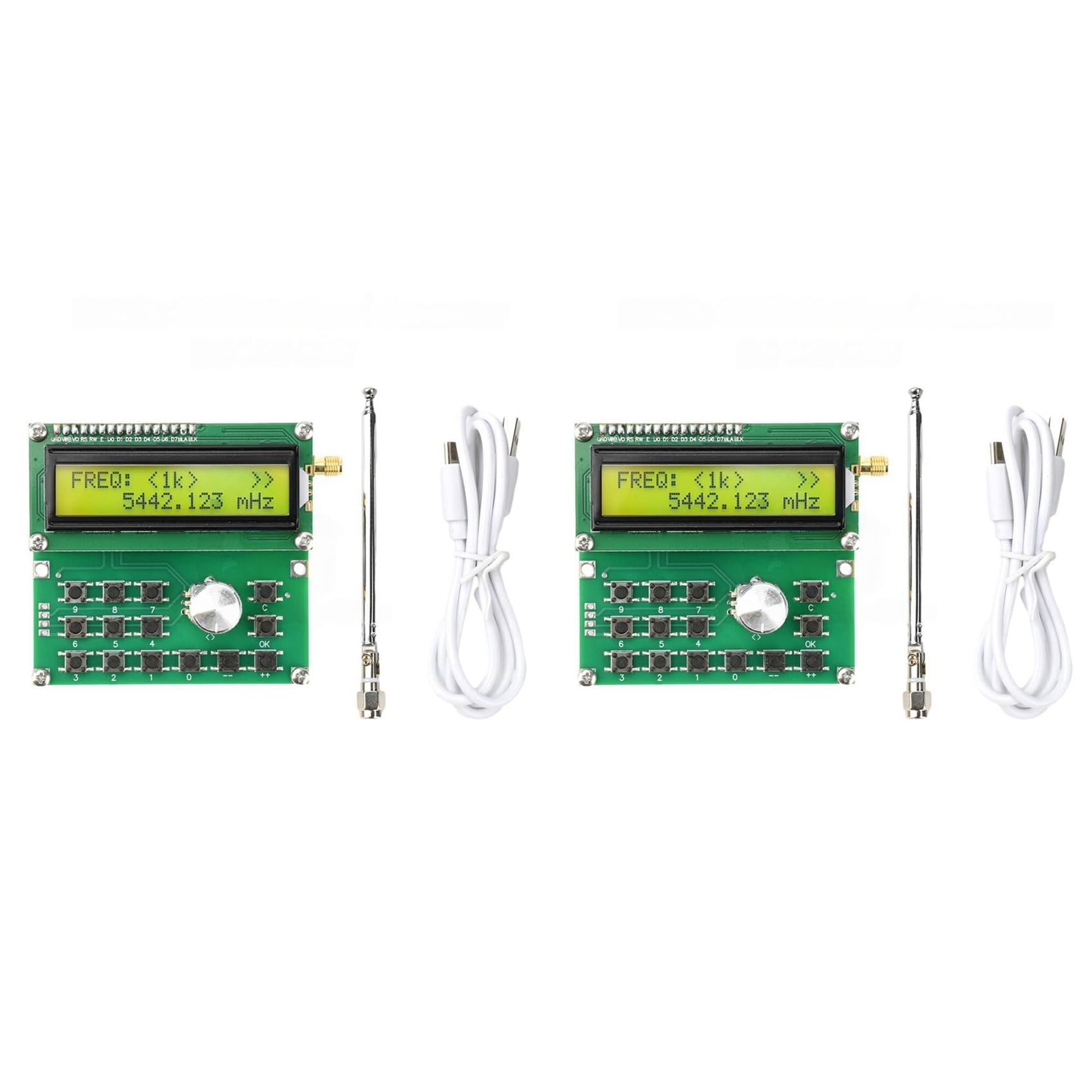 2X Generador de Señales ADF4351 con Oscilador de Frecuencia Variable, de 35 MHz A 4000 MHz, Pantalla LCD Digital, CC 4,5 V-5,5 V.