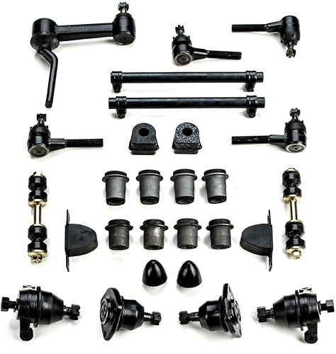 Miniatura 32 de Kit de reconstrucción de suspensión delantera compatible con repuestos de especificaciones OEM Chevrolet Corvette (kit de 22 piezas)