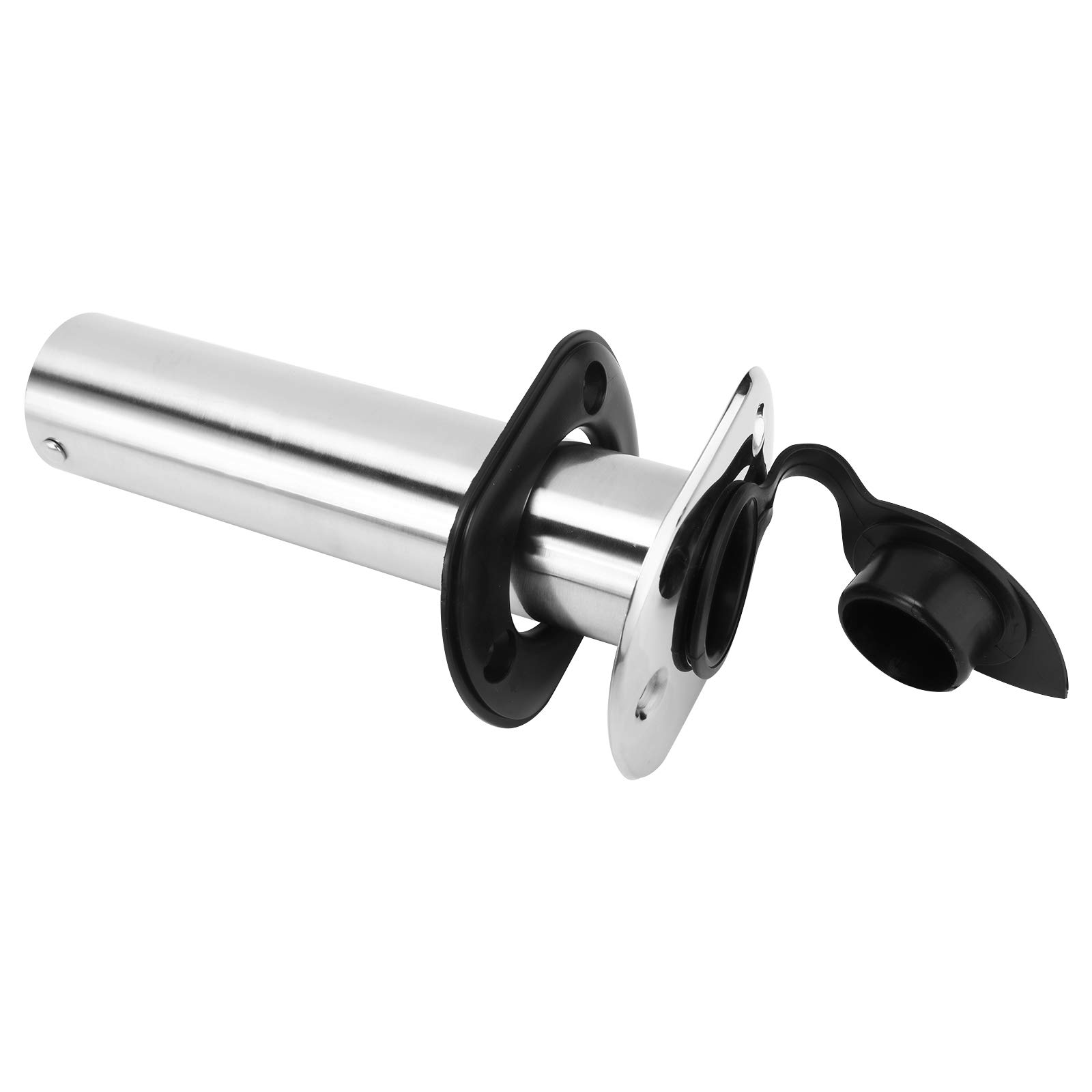 YaeMarine 4Pcs Stainless Steel Rod Holders with Rubber Cap, Liner, Gasket
