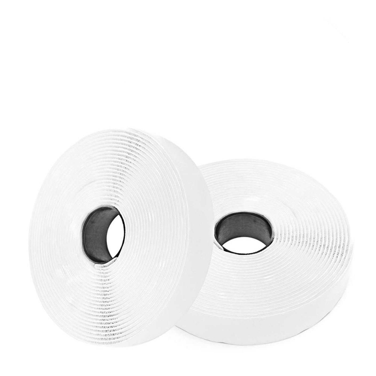 Adhesivo Fuerte Hook Y Loop Cinta adhesiva autoadhesiva de 2 ganchos y bucle 10M, cinta alta resistencia, reutilizable doble cara(White 10Mx30mm)