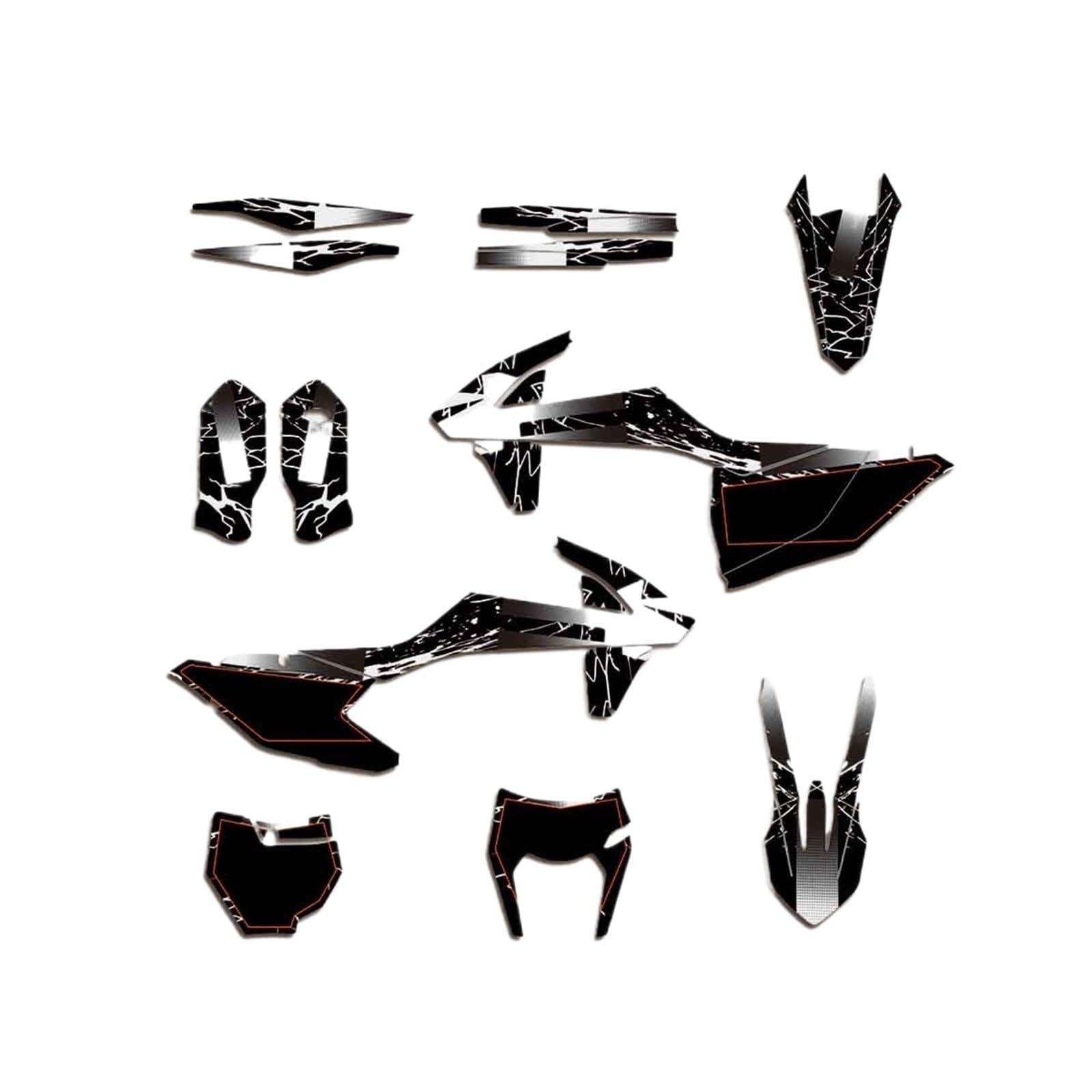 for EXC EXCF XCW 2017-2019 SX SXF XC XCF 2016-2018 Motorcycle Sticker Graphic Decal Kit Deco