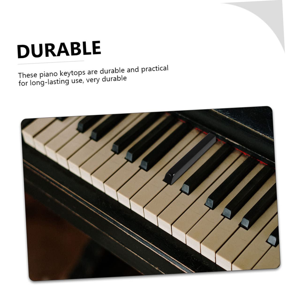Toyvian 88pezzi Copritasti Per Pianoforte Sostitutivi Per Tasti Accessori e Forniture Per Riparazione Adatti Per Professionale e Personale