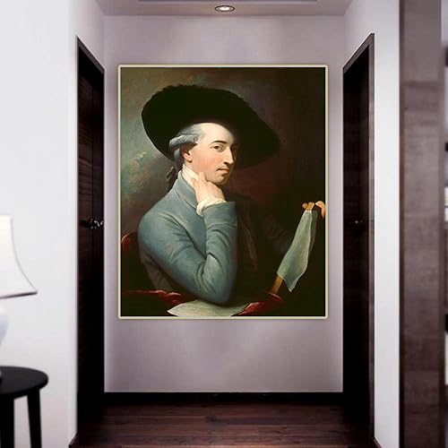 Miniatura 4 de Benjamin West "Autorretrato 1776" impresión en lienzo ,Cuadrode arte de pared para la decoración del hogar de la sala de estar 60x72cm sin marco