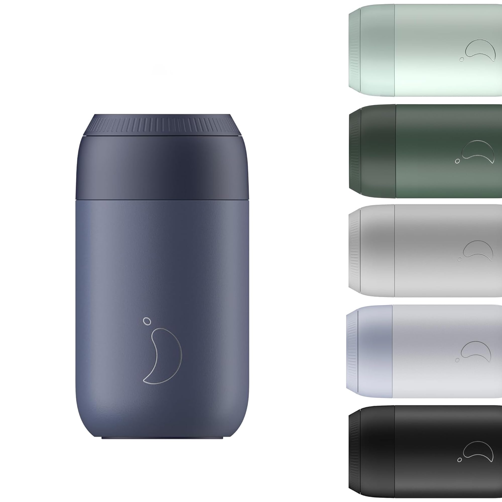 Series 2 Coffee Cup - Tight Seal, No Sweating - BPA-Free Stainless Steel - Reusable - Double Walled, Vacuum Insulated - Whale Blue, 340ml