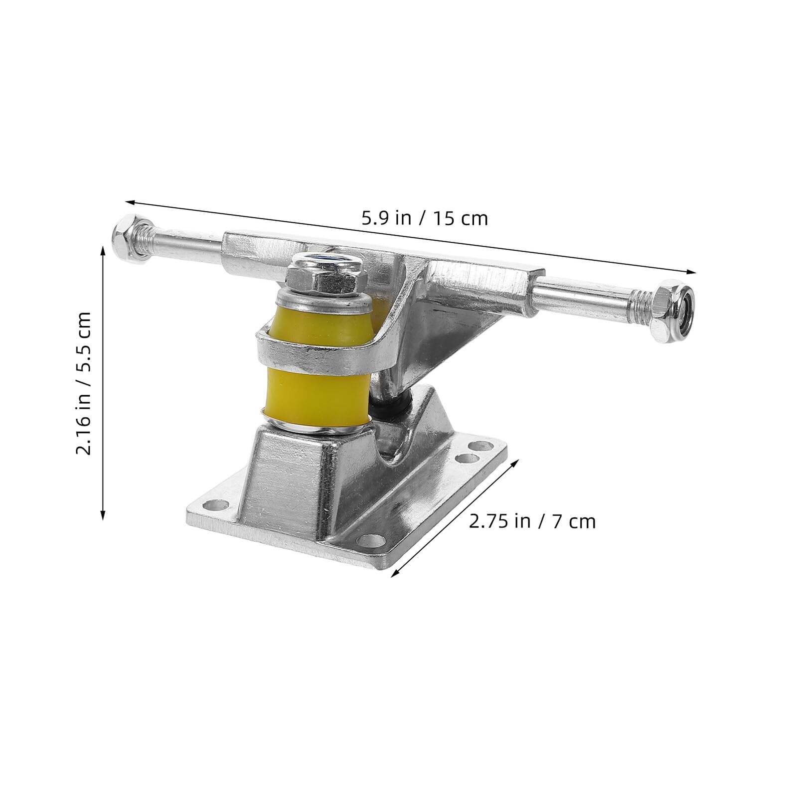 Soportes de Ejes para Patineta de Aleación de Aluminio Par de Camiones de Patineta Tradicionales Diseño Estable y Multifuncional Kit de Repuestos Accesorios Duraderos