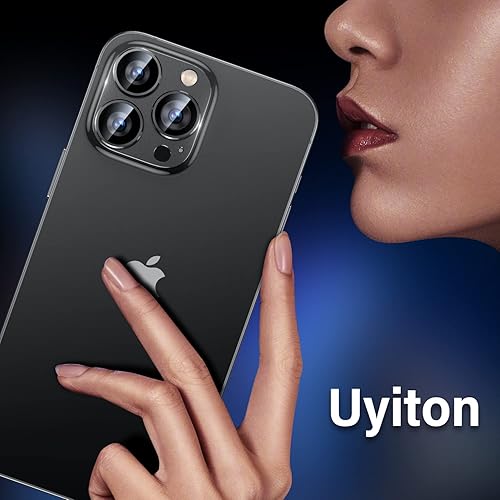 Vista 284 de Uyiton - Protector de lente de cámara de iPhone 13 Pro y 13 Pro Max, fuerte absorción, protección anticaídas, cubierta de cámara trasera, vidrio