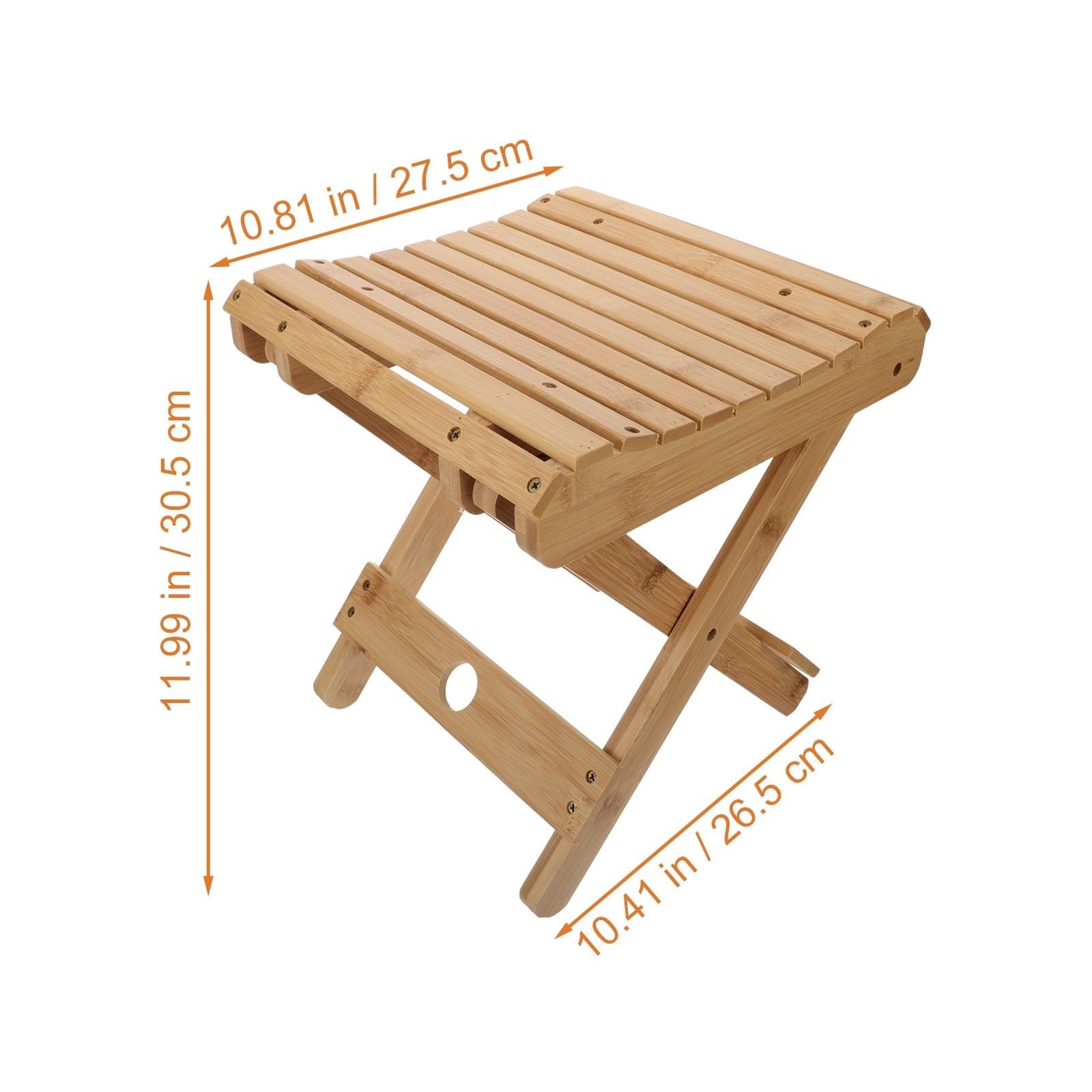 Taburete Portátil Plegable para Pesca y Camping de Bambú