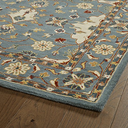 Kaleen Rugs Middleton Collection Mid01-91 Teal Hand Tufted 2' X 3' Rug #TOP1