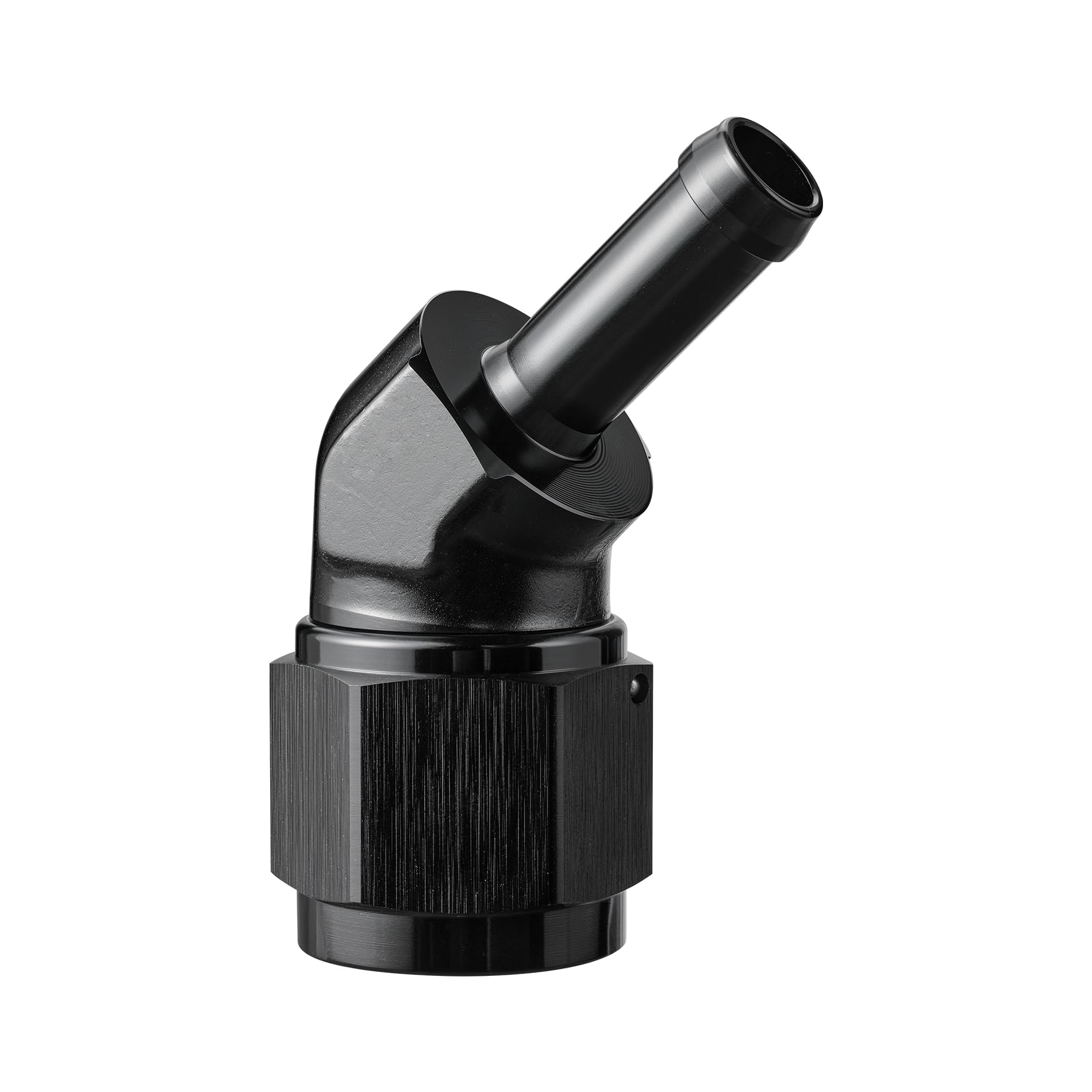 EVIL ENERGY 10AN Female to 3/8" Barb Hose Fitting 45 Degree Swivel