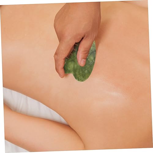 Miniatura 7 de GLEAVI 8 Uds Jade Comb Herramientas de masaje corporal masajeador de ojos Herramienta masajeador de ojos Dientes anchos Peine de cabeza de jade