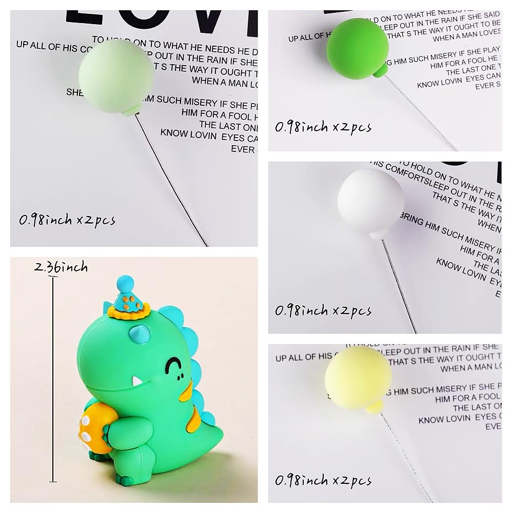 20-Piece Little Dinosaur Birthday Cake Topper Set - Dino Party Decorations & Favors