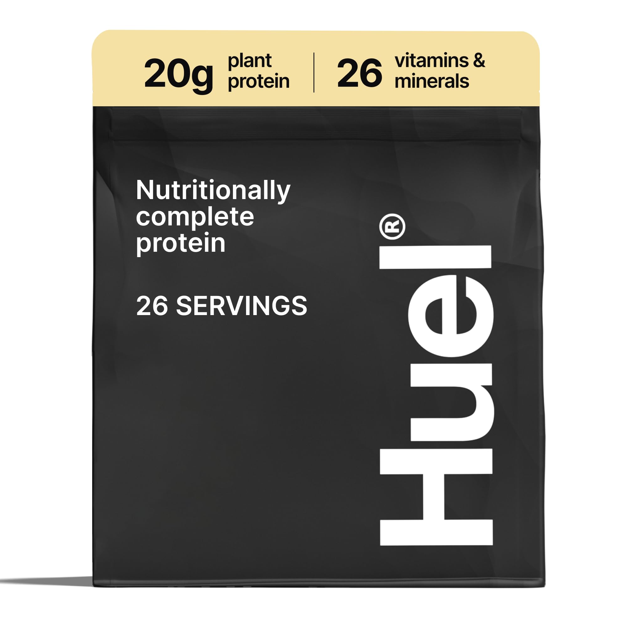 Huel Complete Protein Pulver, 26 Portionen, Vanille-Geschmack, 20 g Protein pro Portion, Veganes Proteinpulver, Glutenfrei, Ohne Soja, natürlich aromatisierter Protein Shake